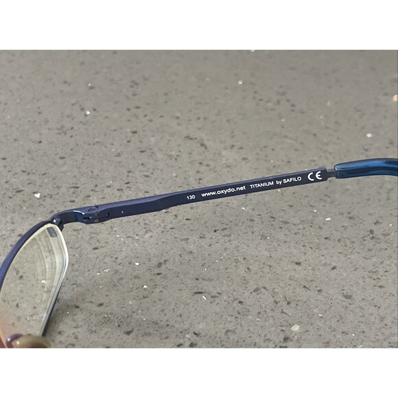OXYDO by Safilo x 215 88x Blue EYEGLASSES Frames ONLY 44-18-130 Titanium - Picture 7 of 14